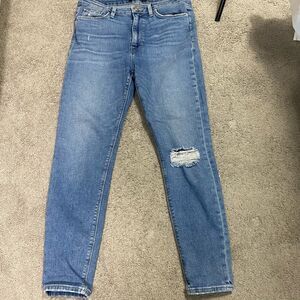 Hudson Jeans Light Blue Distressed Skinny Jeans